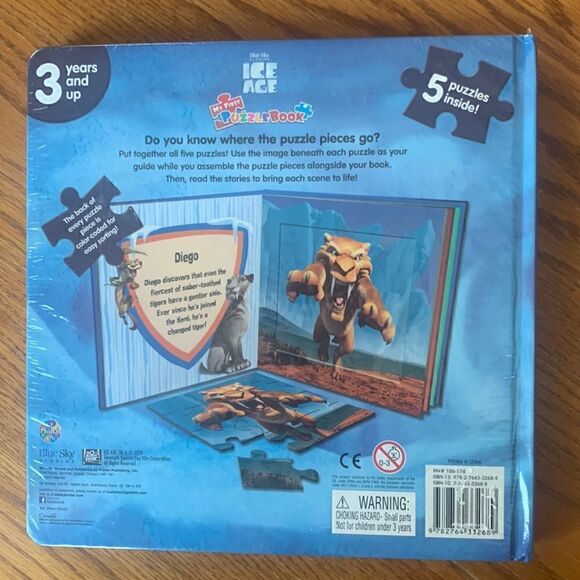 Jigsaw Puzzle Book Ice Age Collision Course Hard Cover - Picture 2 of 11